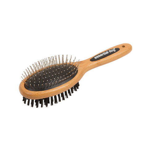 Natural Bamboo Two‑Sided Brush: Dogs & Cats