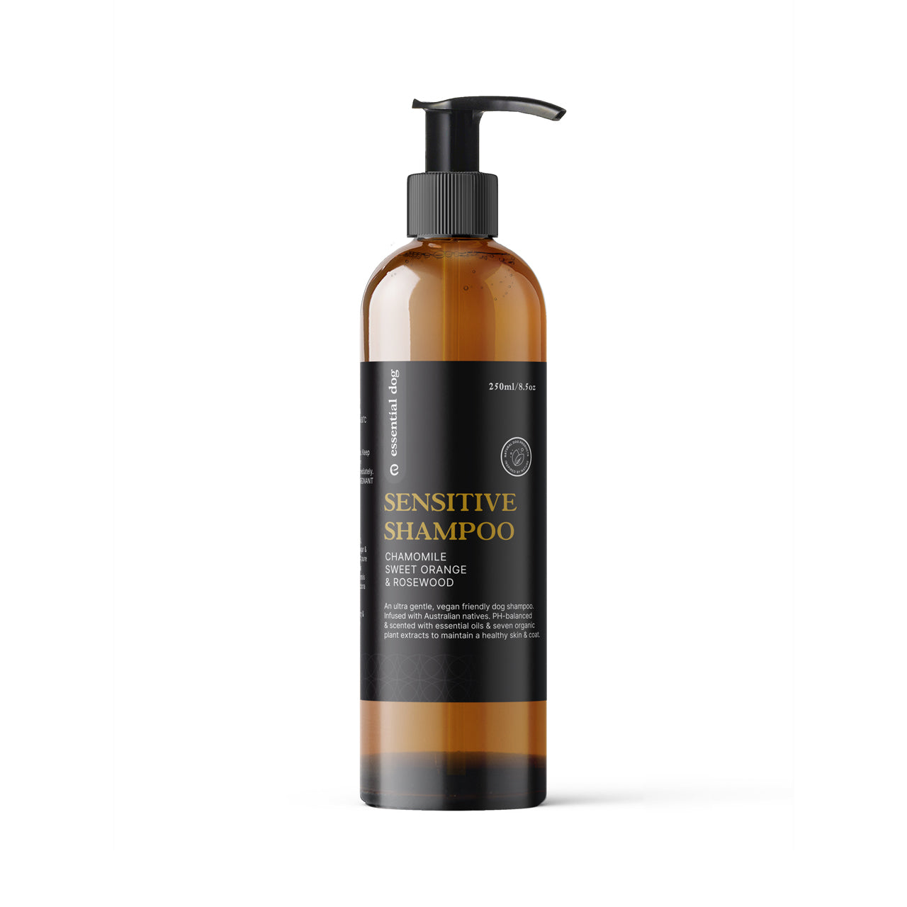 Sensitive Dog Shampoo – Chamomile, Sweet Orange & Rosewood (Natural, Australian Made)