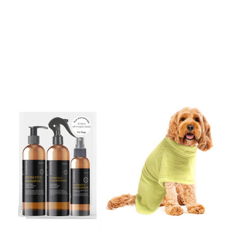 Limited Edition Gift Pack: Bamboo Bathrobe + Sensitive Grooming Set
