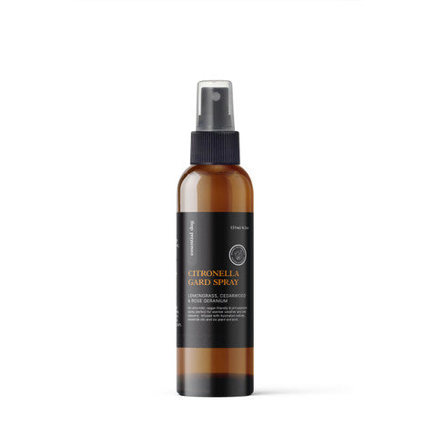 Citronella Gard Spray – Lemongrass, Cedarwood & Rose Geranium (Natural Insect Repellent)