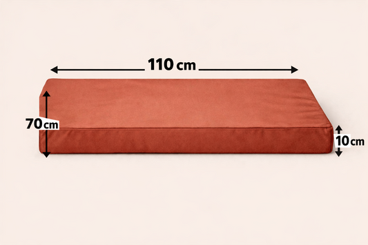 Red Dirt Dogs Canvas Dog Bed — 700mm x 1100mm x 100mm